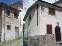 Esempio di una casa prima e dopo la nostra demolizione e ricostruzione